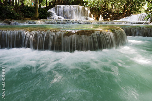 Tat Kuang Si waterfall  Tat Kuangsi   Luang Prabang  Laos