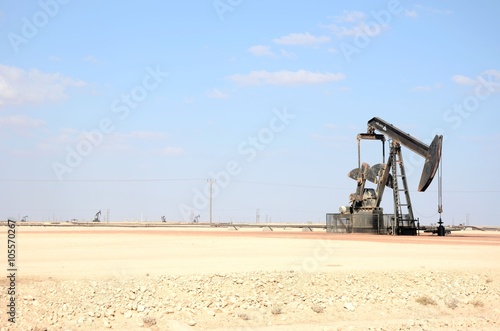 Oil pump in desert Oman