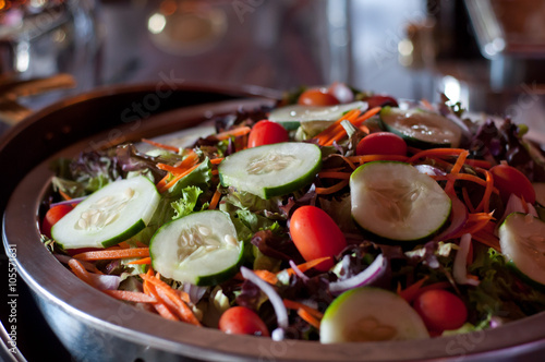 Gourmet Salad with Cucumbers and tomatoes