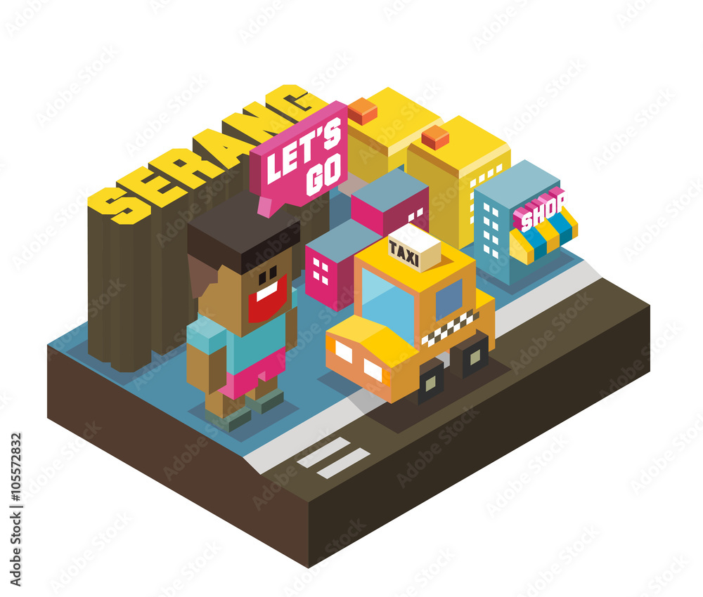 Obraz premium Serang is one of beautiful city to visit