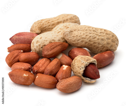 Wallpaper Mural Opened and whole peanut or groundnut pod isolated on white backg Torontodigital.ca