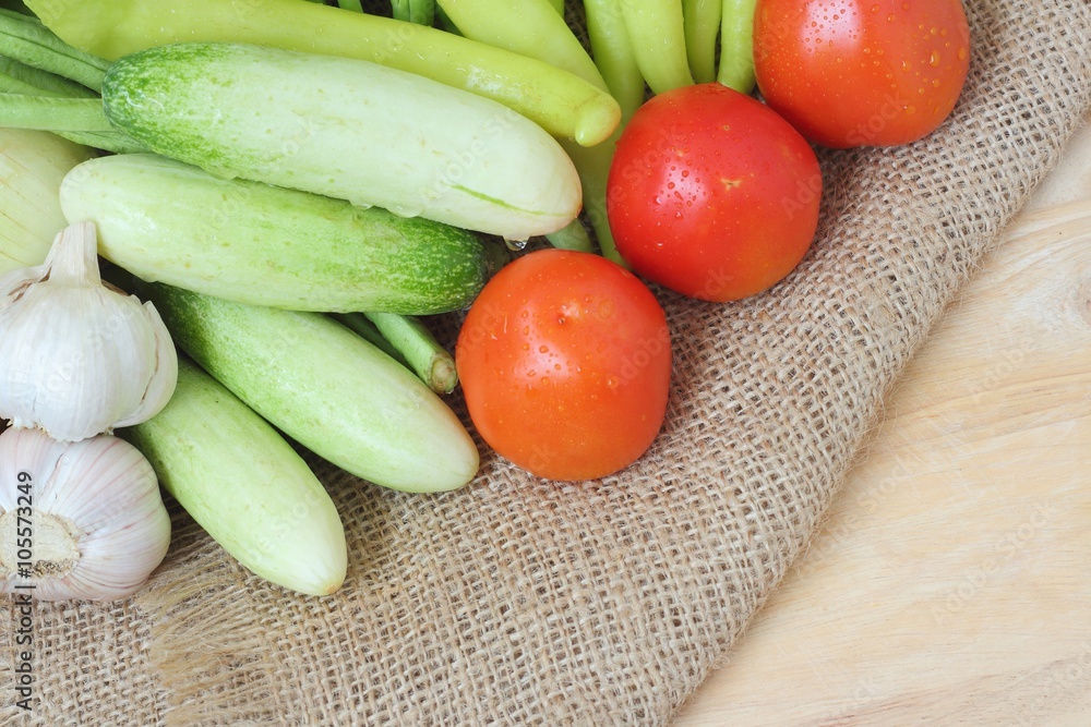 Healthy food background of vegetables Healthy food background of vegetables