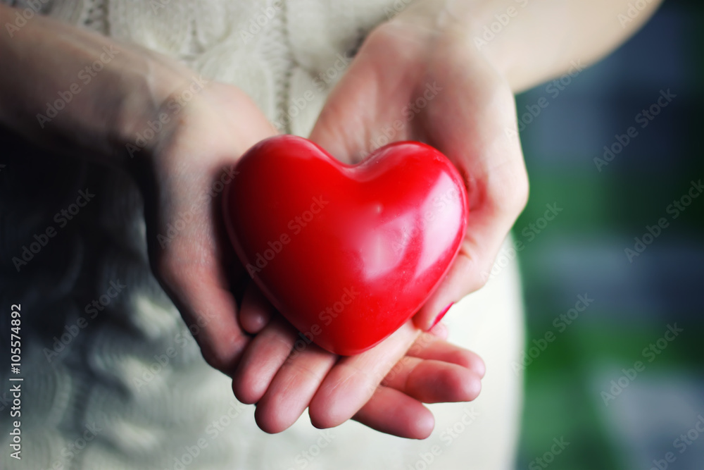 female hand valentine heart female hand valentine heart
