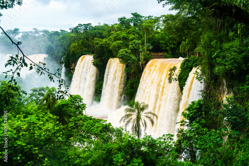 Iguazu Falls at the Argentinean border, the Unesco world heritage site