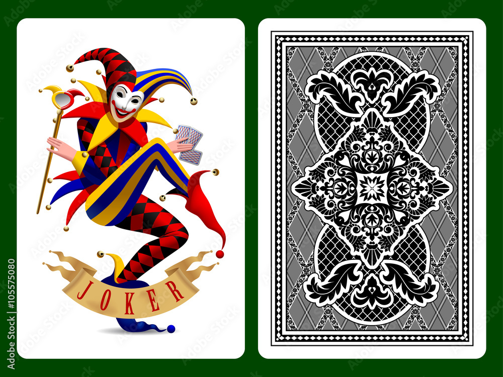 Fototapeta premium Joker playing card