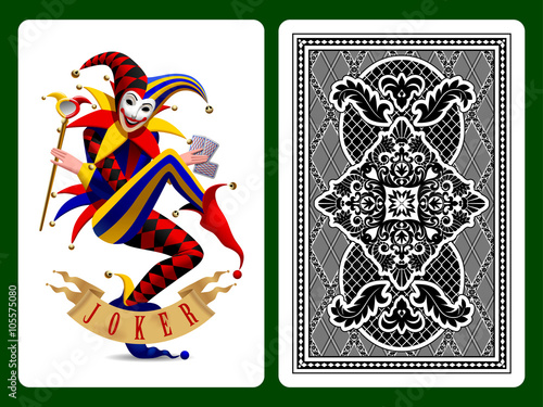 Joker playing card