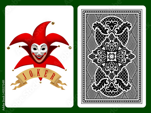 Red Joker playing card