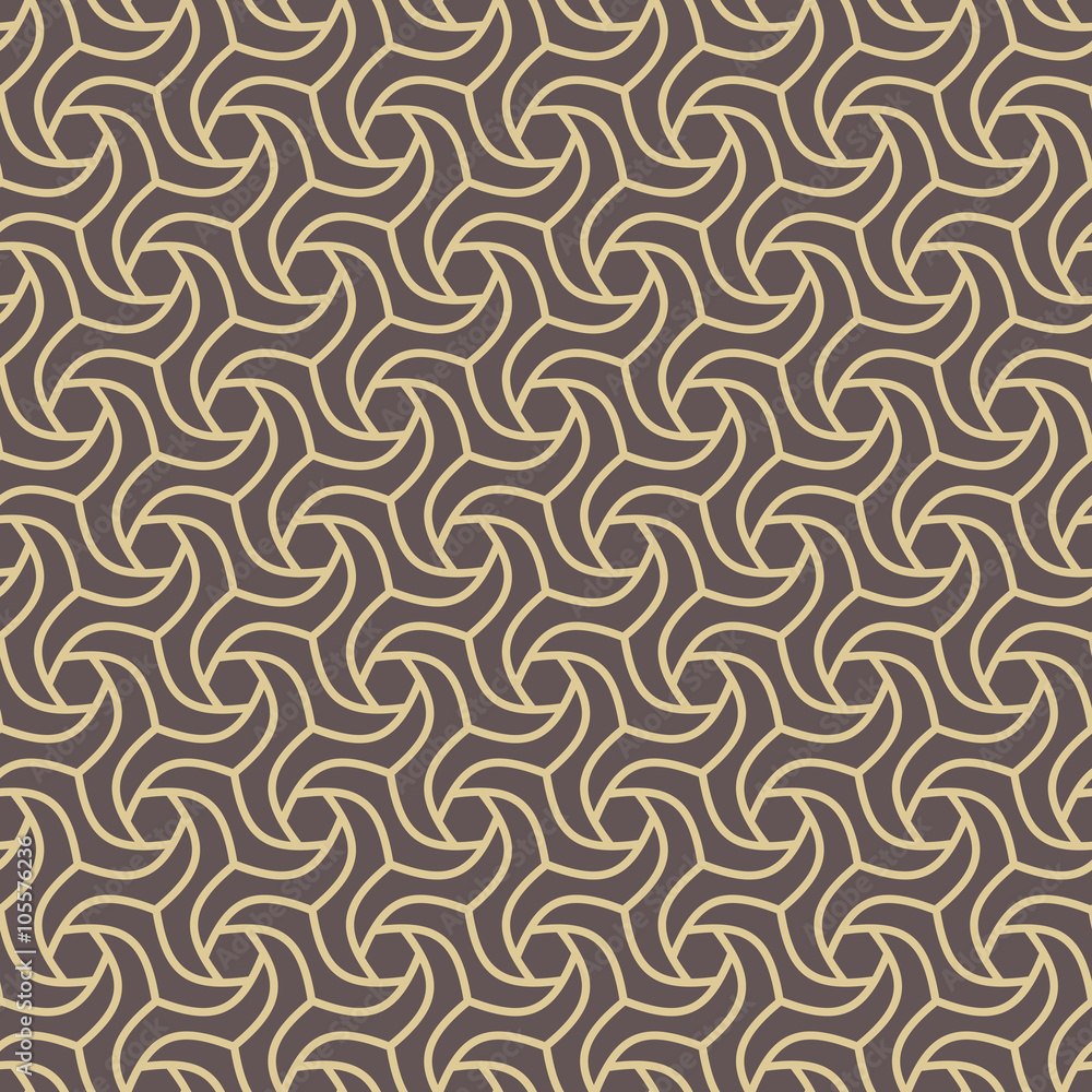 Seamless golden ornament. Modern stylish geometric pattern with repeating elements Seamless golden ornament. Modern stylish geometric pattern with repeating elements