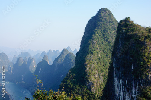 The beautiful mountains and river in Guilin, China © carl