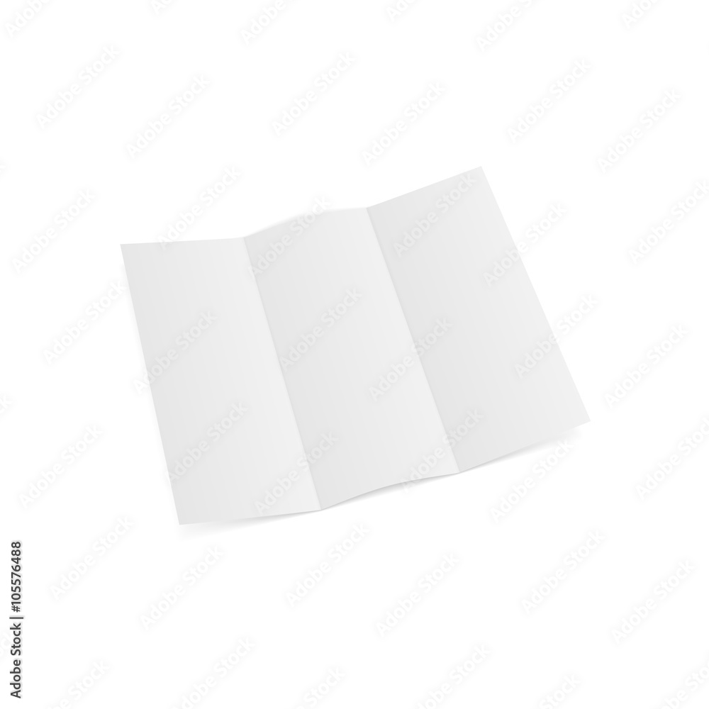 Trifold opened Paper Sheet Template Trifold opened Paper Sheet Template