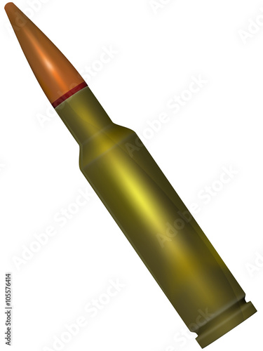 ammunition with a bullet for the weapon