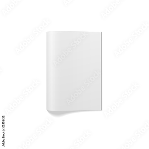 Empty closed Magazine or Booklet Template