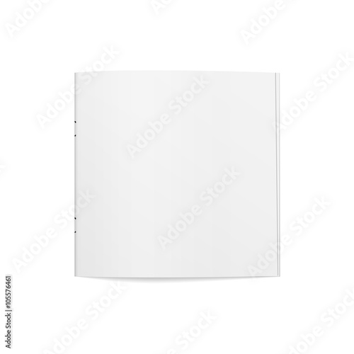 Empty square slim Magazine Template