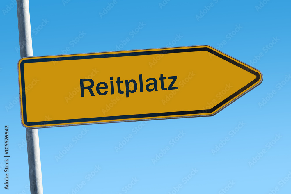 Fototapeta premium Schild 65 - Reitplatz