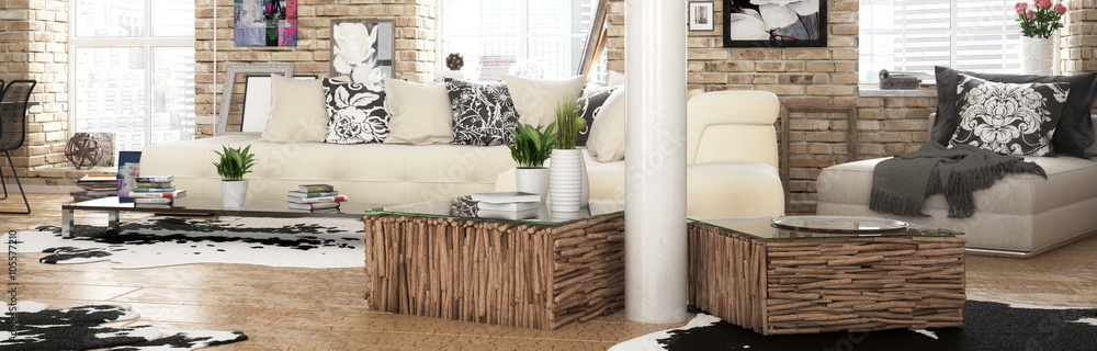 Obraz premium City-Apartment (Panorama)