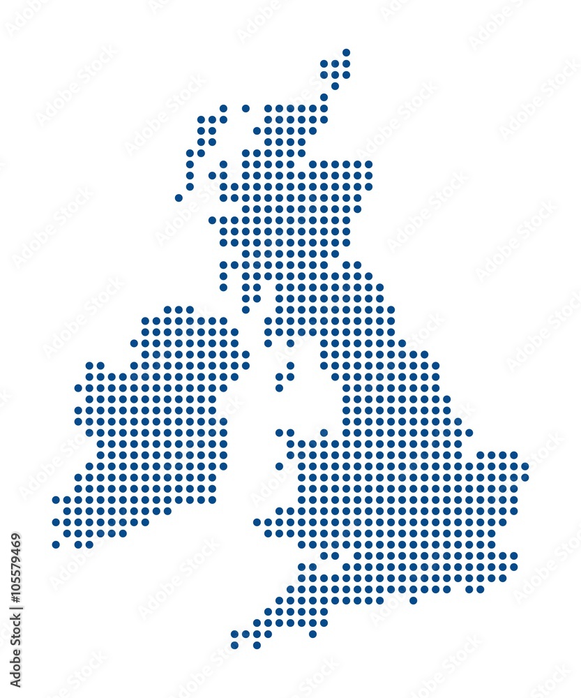Fototapeta premium Map of the British Isles