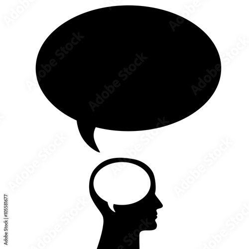 Icon/Hintergrund: Integer kommunizieren – schwarz-weiß, Vektor, freigestellt