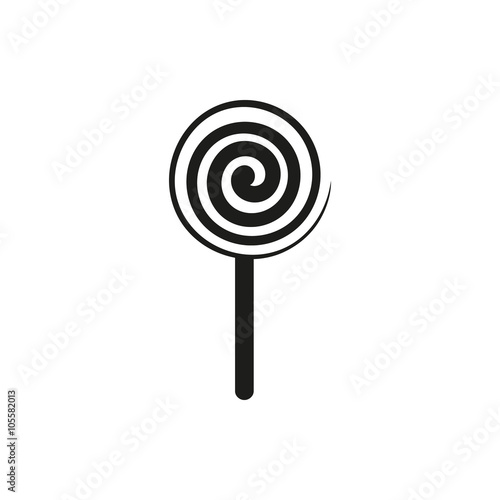 lollipop sign icon vector illustration isolated