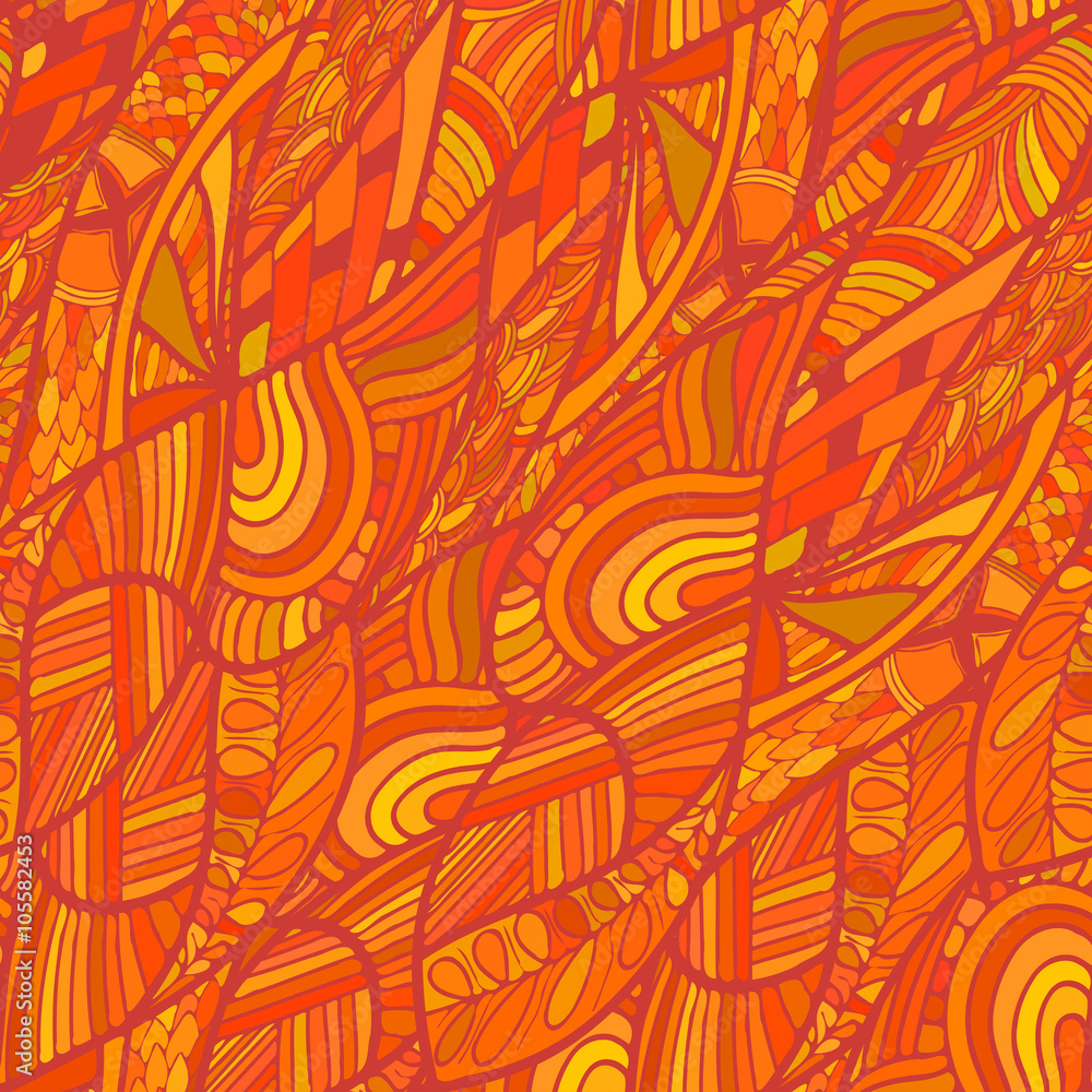 Abstract red Seamless ethnic pattern. Vector illustration Abstract red Seamless ethnic pattern. Vector illustration