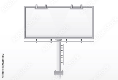 Blank billboard, vector illustration