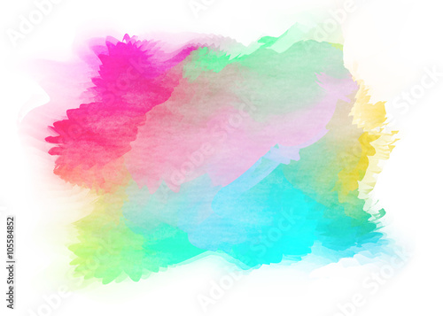 Abstract colorful watercolor background. Digital art painting.