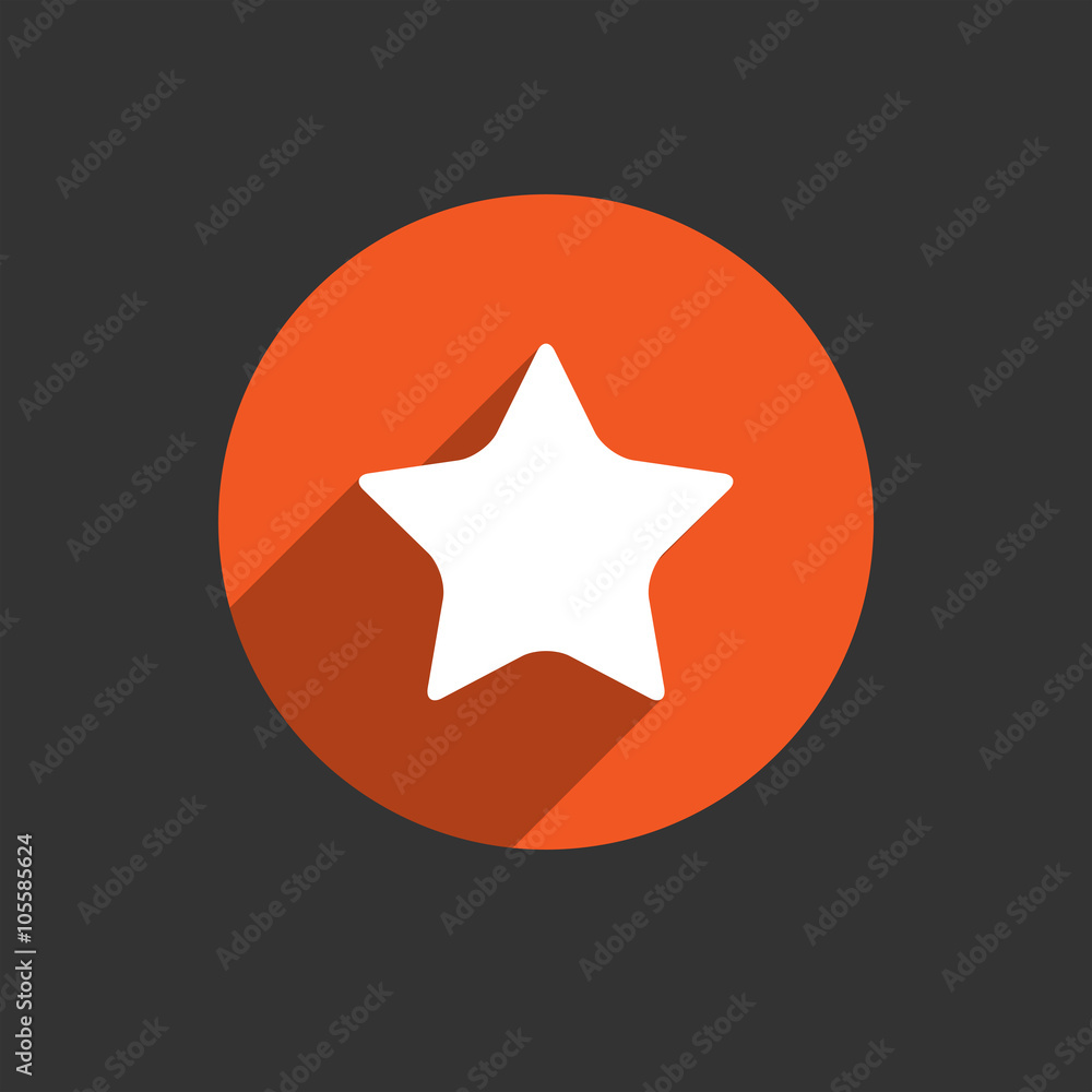 star icon long shadow flat design vector illustration star icon long shadow flat design vector illustration