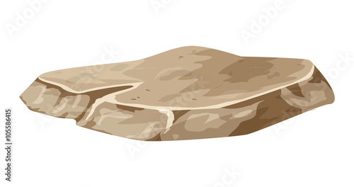 rock, stone vector symbol , icon  design. illustration isolated on white background.