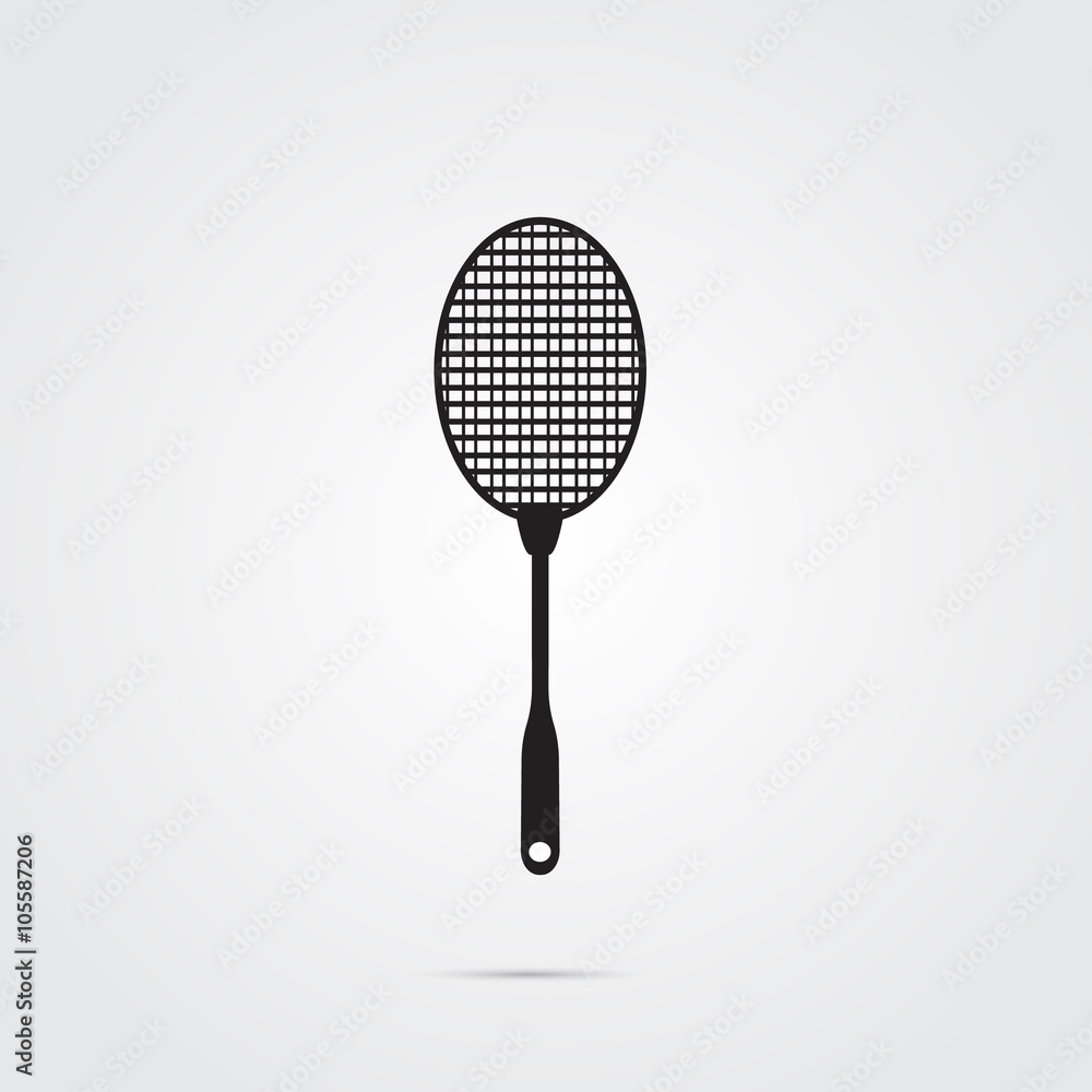 Fly swatter icon black and white, gray scale background Fly swatter icon black and white, gray scale background