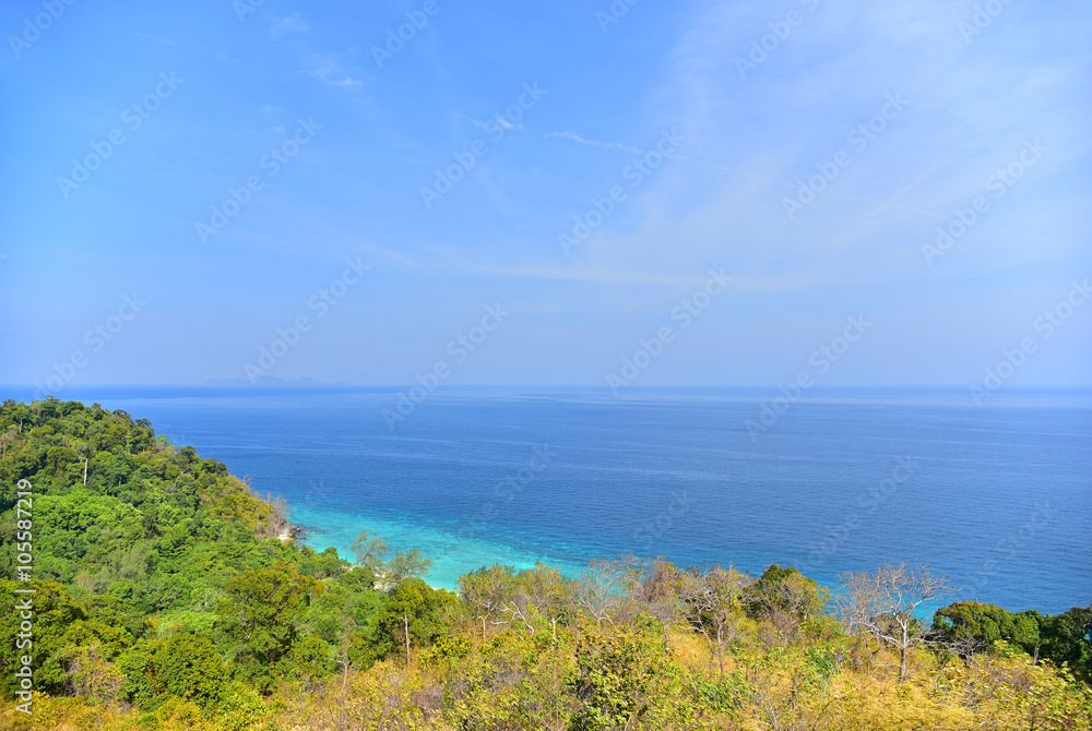Viewpoint Chado cliff on Adang island