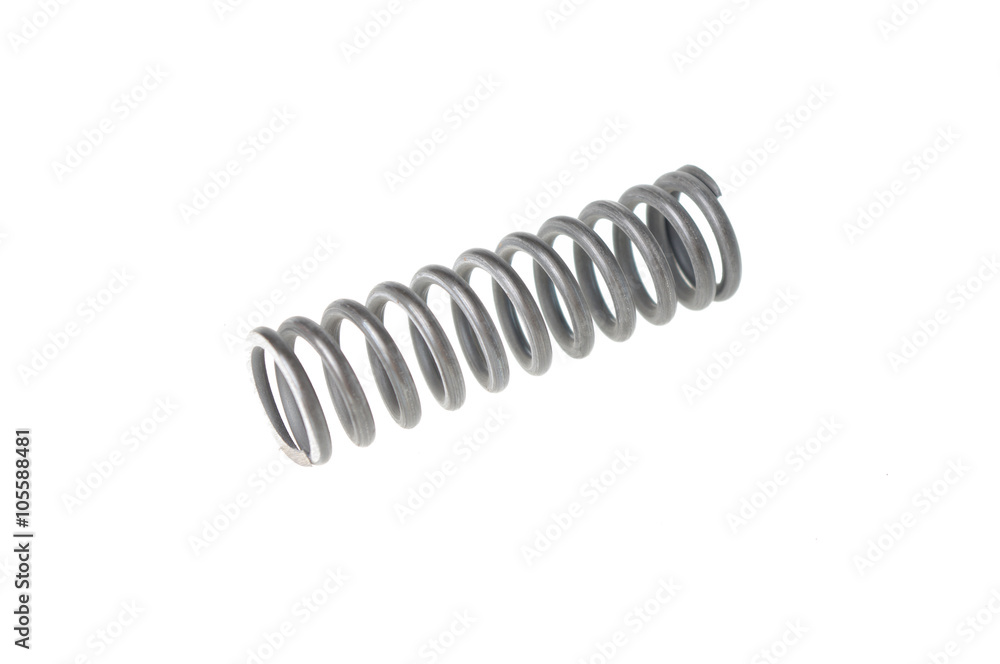 metal spring isolated on white metal spring isolated on white