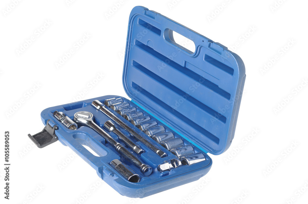 toolbox full of tools isolated o white toolbox full of tools isolated o white