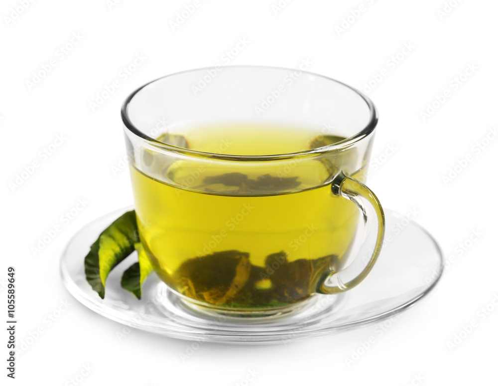 Cup of tea isolated on white