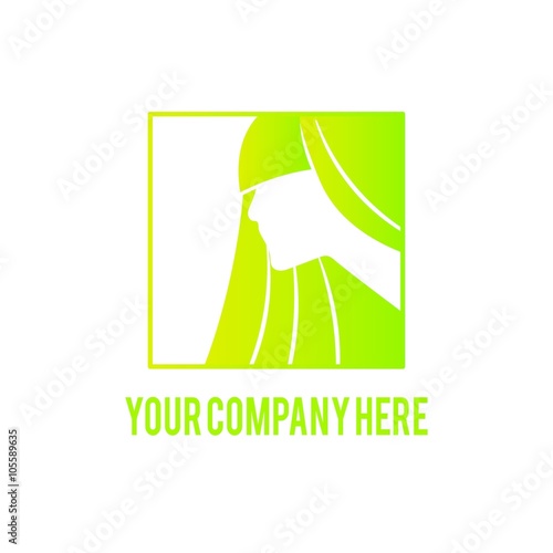 salon & barbershop logo icon Vector