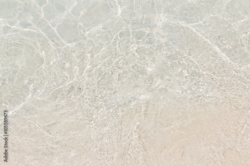 Background of sea water on beach in summer