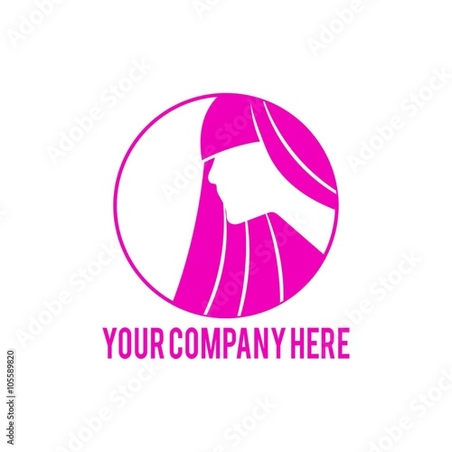 salon & barbershop logo icon Vector