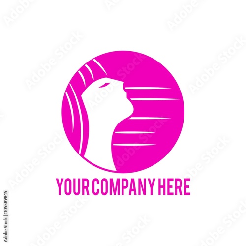 salon & barbershop logo icon Vector