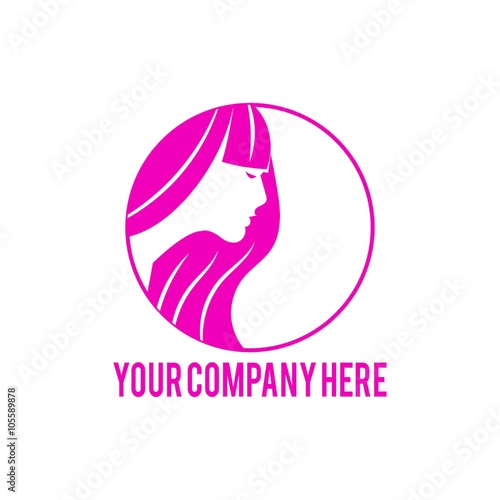 salon & barbershop logo icon Vector