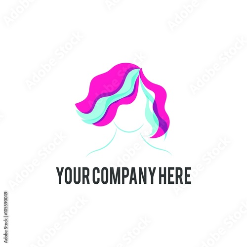 salon & barbershop logo icon Vector