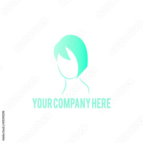 salon & barbershop logo icon Vector