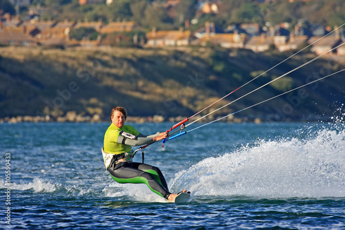 kitesurfer in Portland harbour © Jenny Thompson