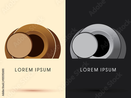Abstract the tomb of Jesus, stone cave graphic vector