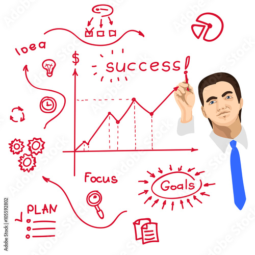 Vector illustration of man