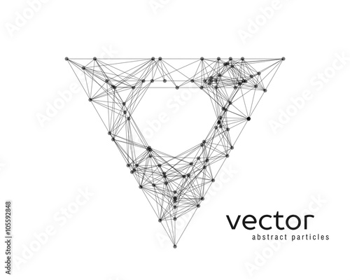 Abstract vector illustration of triangle