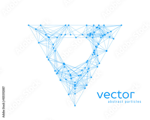 Abstract vector illustration of triangle