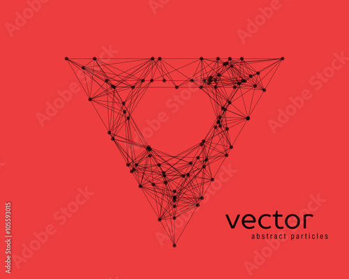 Abstract vector illustration of triangle