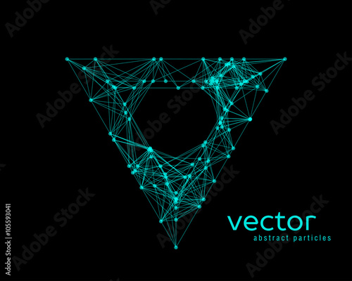 Abstract vector illustration of triangle