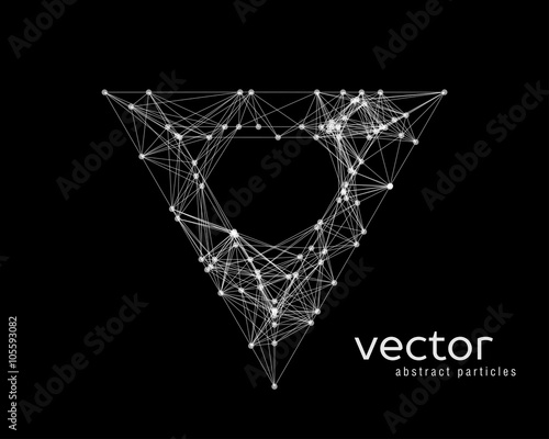 Abstract vector illustration of triangle