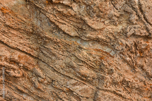 Metamorphic rock surface texture