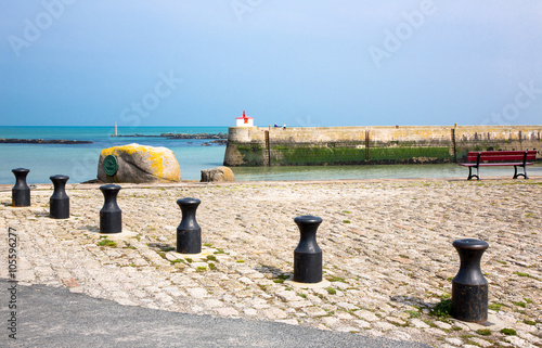 France, Normandy, Barfleur, the harbor of the village.