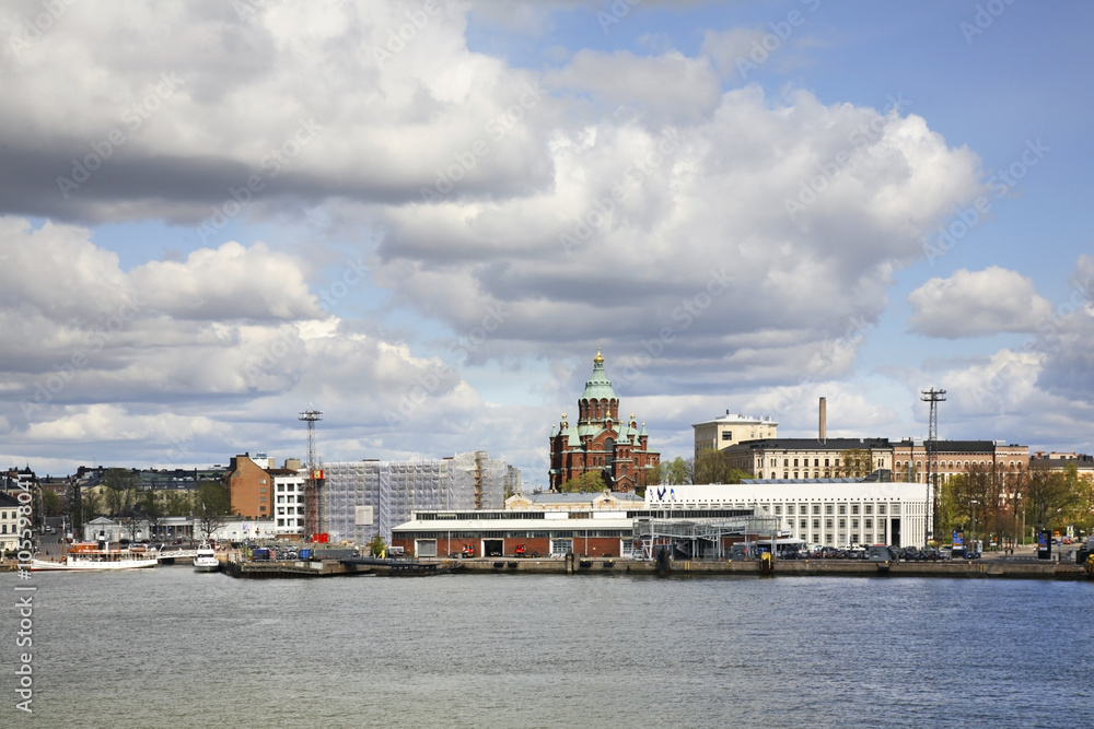 Port in Helsinki. Finland